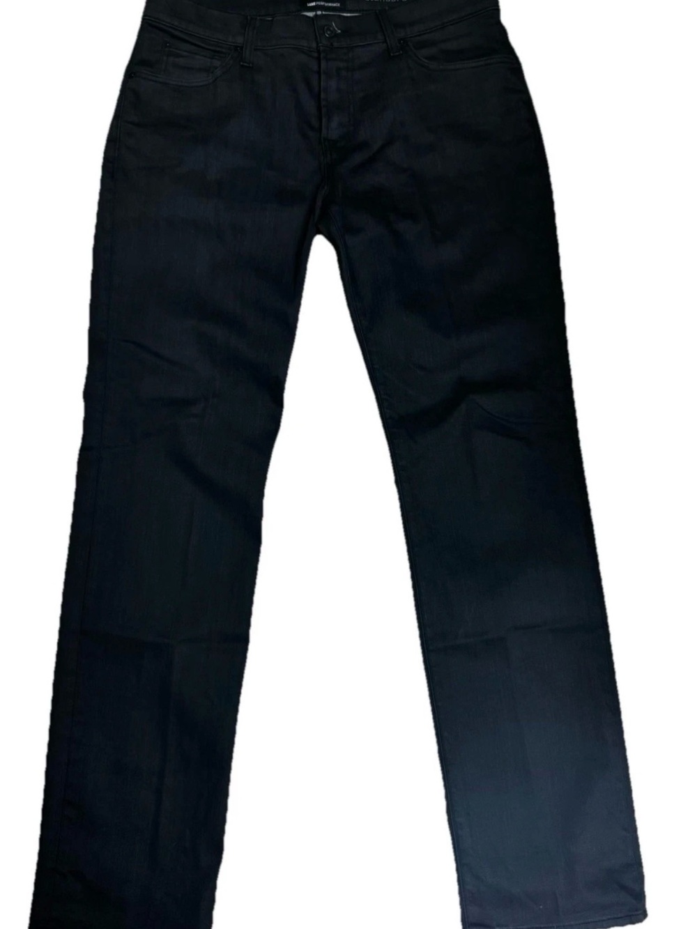 7 For All Mankind Luxe Performance Standard Black Straight Jeans 36 x 33 actual